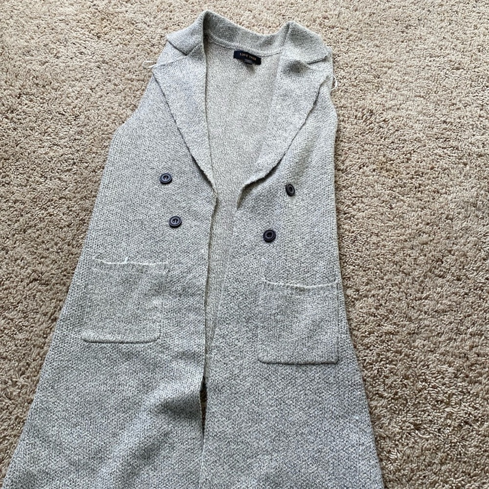 Love Tree duster style vest